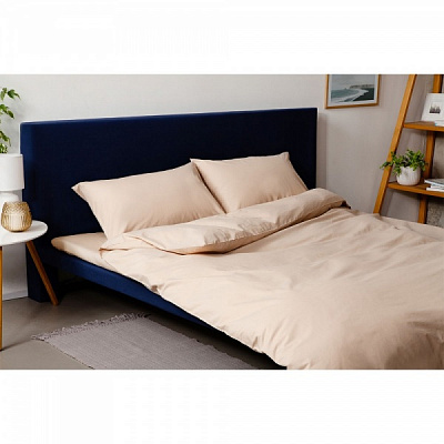 Комплект постільної білизни Dyed Beige 1.5 різнокольоровий принт SoundSleep