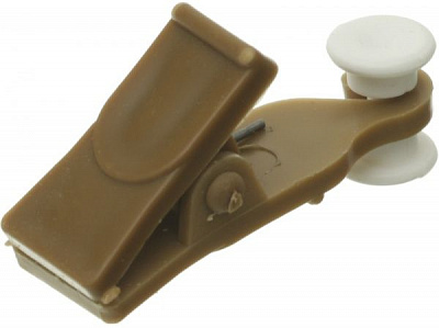 Прищіпка ОМіС с роликом 10 шт. набірний дуб золотий