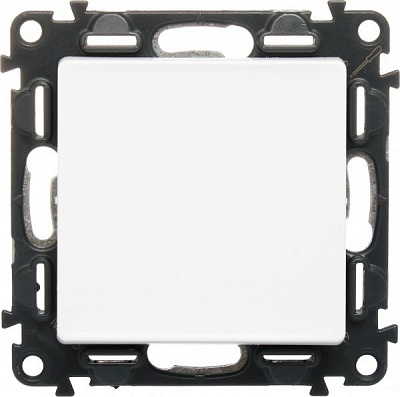 Вимикач одноклавішний Legrand Life без підсвітки 10 А 250В білий 752401