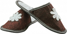Тапки домашние FX shoes из фетра р. 36-37 бордовый арт.2003 