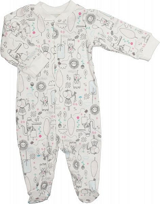 Боди Фламинго ясельный р.80 молочный 647-217 