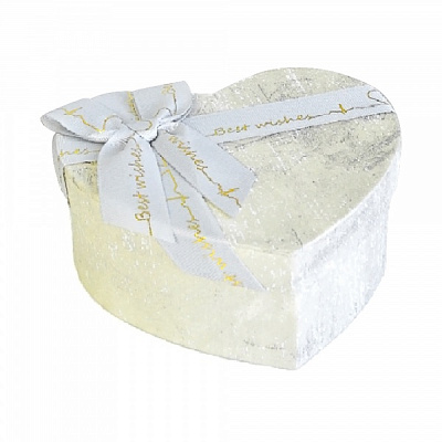 Коробка подарочная белая с бантом 26х20х10,5 см В330017342