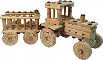 Конструктор деревянный ArinWOOD Трактор