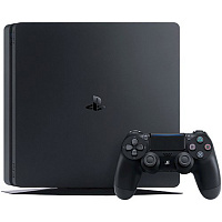 Ігрова приставка Sony Playstation 4 Slim 1TB Black + (Gran Turismo Sport, God of War, Horizon Zero Dawn)
