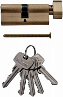 Цилиндр MVM Р6Е 35x35 ключ-вороток 70 мм матовая латунь Р6Е35/35T SB ключ-вороток