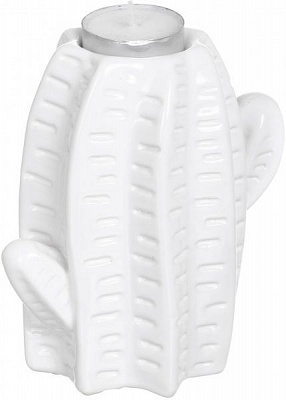 Подсвечник Кактус WW 2706-13,5 белый Eterna