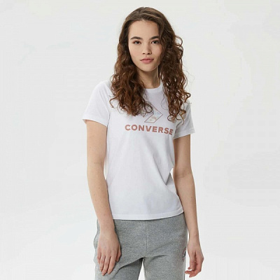 Футболка Converse SEASONAL STAR CHEVRON SS TEE 10024538-102 р.M белый