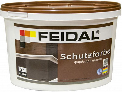 Фарба фасадна латексна Feidal Schutzfarbe мат білий 5л