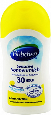 Молочко солнцезащитное Bubchen Sensitive с коэффициентом защиты +30 50 мл (12183370)