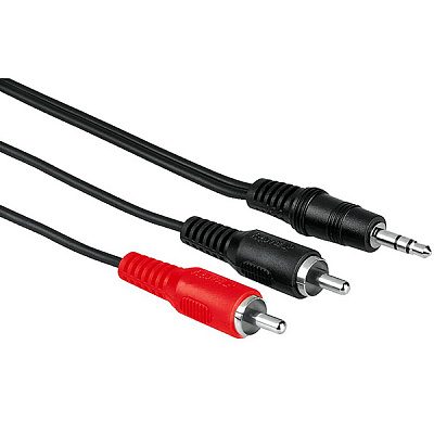 Кабель Hama 2RCA - 3.5 Stereo jack 2 м 43333