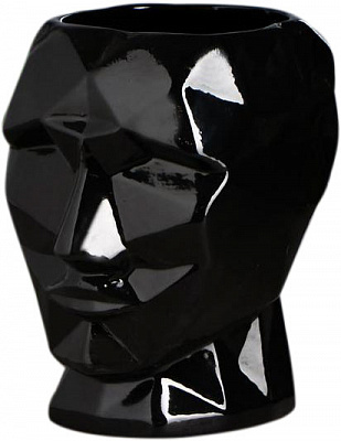 Ваза керамическая Nana ceramics Кай 19 см черный глянец 