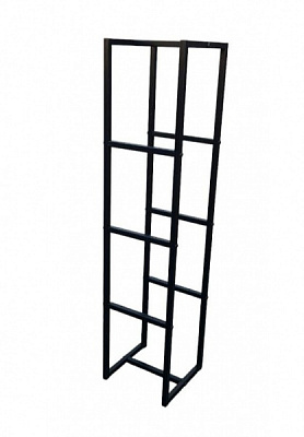 Стелаж металевий чорний 1300x300x300 мм фарба