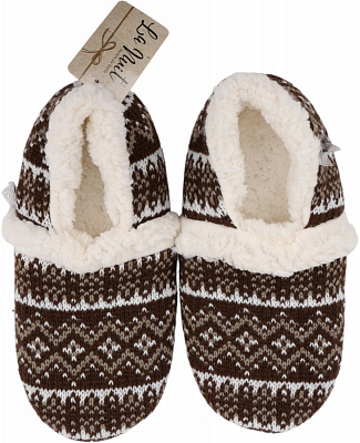 Взуття домашнє La Nuit Basic Кріс р.43/44 коричневий