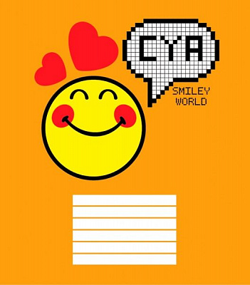 Тетрадь школьная 12 листов в линию 2 Smiley