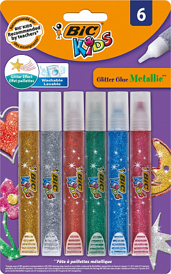 Набор клея Metallic Glitter 6 шт BIC