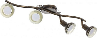 Спот Arte Lamp A5219PL-4BR 4x35 Вт GU10 коричневий Focus