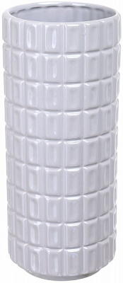 Ваза керамическая серая Fest Stone 13x13x30 см