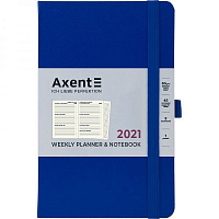 Еженедельник 2021 Partner Strong А5- классический синий Axent 46556
