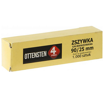 Скобы для ручного степлера Ottensten 25 мм тип 90 1000 шт.