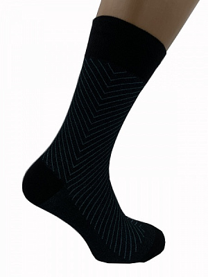 Шкарпетки чоловічі Cool Socks 17893 р. 29-31 чорний із блакитним 1 пар