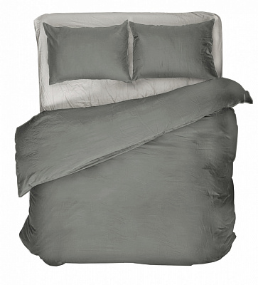 Комплект постельного белья DRIED SAGE семейный серый UP! (Underprice)