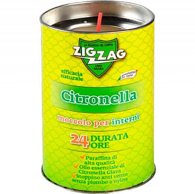 Свеча Zig Zag Citronella Indoor Geranio 100 г