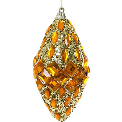 Іграшка новорічна Королівський камінь SDC22060G 60 мм