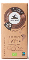 Молочний шоколад TM Alce Nero з лісовим горіхом Fairtrade America Latina 100 г