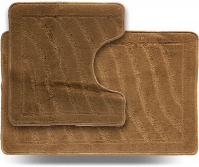 Набір килимків Dariana Little 45x71 + 45x43 Хвиля бежевий