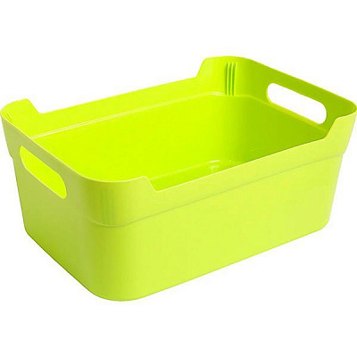 Кошик з ручками поліпропіленовий Heidrun 1082 Baskets салатовий 100x170x240 мм