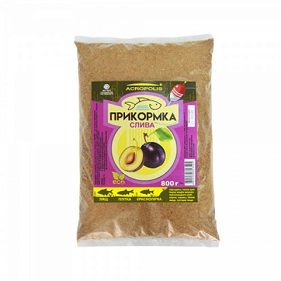 Прикормка Acropolis 800 г слива ECOfish