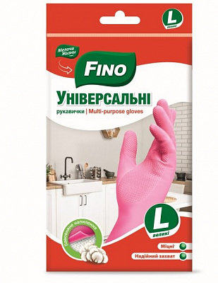Перчатки латексные Fino универсальные крепкие р.L 1 пар/уп.
