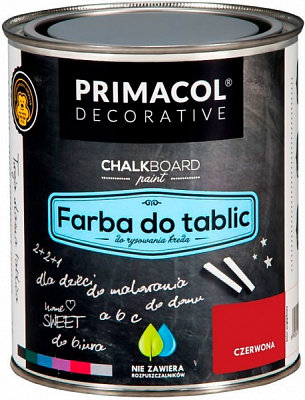 Фарба грифельна PRIMACOL DECORATIVE грифельна червоний 0,75 л 0,9кг