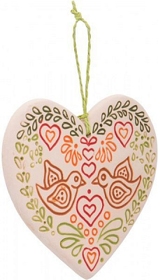 Фигурка Сердечко этничное 11х9 см