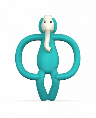 Прорізувач Matchstick Monkey Слон бірюзовий 11 см (MM-E-001)