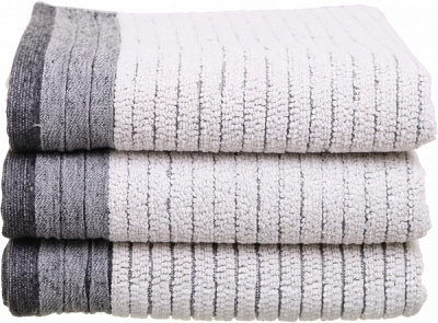 Рушник Stripe Natural 50x90 см сірий La Nuit