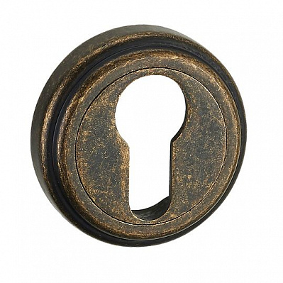 Накладка к замку MVM Е6 в цвете АМАВ PZ матовая темная античная бронза