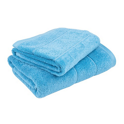 Полотенце махровое 50x85 см голубой Noble 