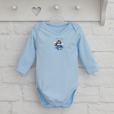 Боди детское для мальчика Blanka Пилот р.74 голубой 110144 