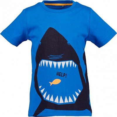 Футболка для мальчиков Blue Seven Акула р.92 синий 802263 X * 98 