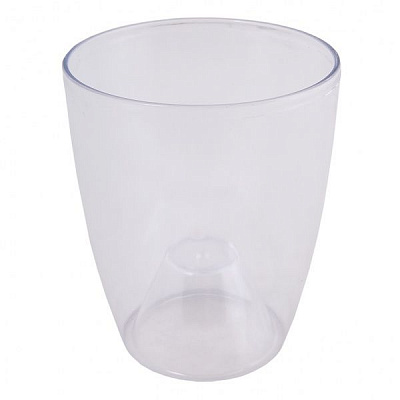 Горщик для орхідей Алеана 20х24 см круглий 5л прозорий (115021)