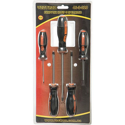 Набір викруток Vectron 5 шт CrV profi line 46-3-020