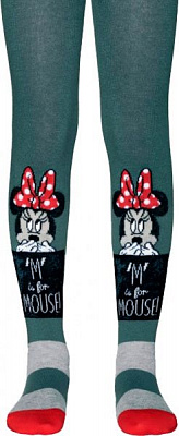 Колготки для девочек Conte-Kids Disney 462 17С-130СПМ р.104-110 серый с рисунком 