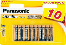 Батарейка Panasonic Alkaline Power AAA (R03, 286) 10 шт. (LR03REB/10BW) 