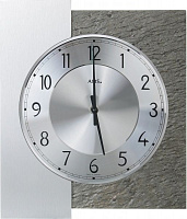 Годинник настінний 29х25 см срібний