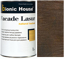Лазурь-антисептик Bionic House Facade Lasur Масляная для деревянных фасадов Венге полумат 1 л 0,9 кг