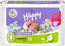 Підгузки HAPPY BELLA BABY Newborn 0-2 кг 25 шт (BB-054-BF25-004)