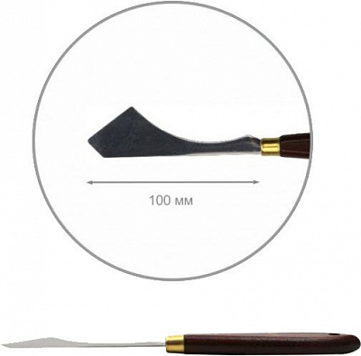 Мастихин нож особенный 10 см № 102 ROSA Gallery 