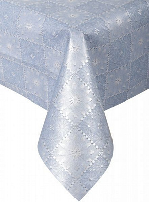 Скатертина Клітинка 110x140 см сріблястий Dariana