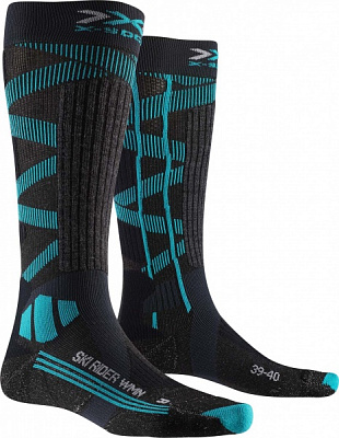Носки X-Socks X-SOCKS® SKI RIDER SILVER 4.0 WMN XS-SMKRW19W-G162 р.39-40 черный